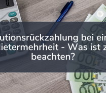Rückzahlung der Kaution bei mehreren Mietern